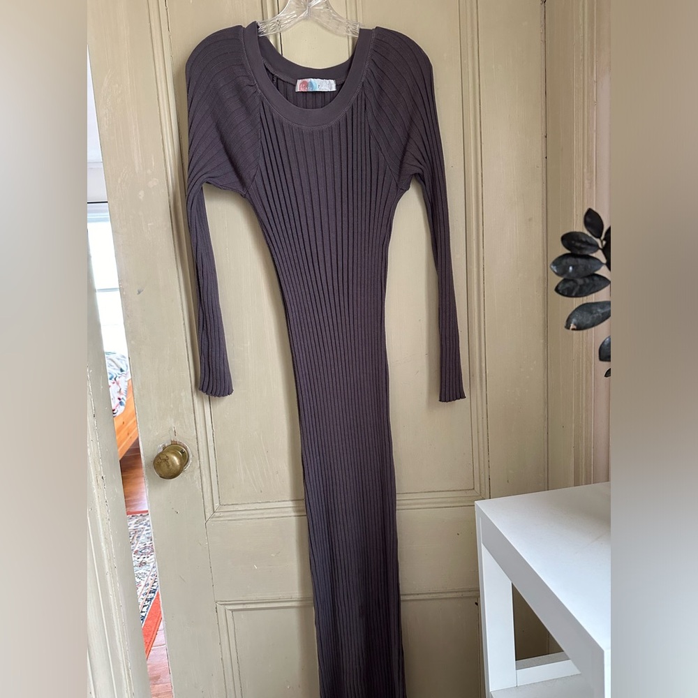 Free People Purple Sweater Dress